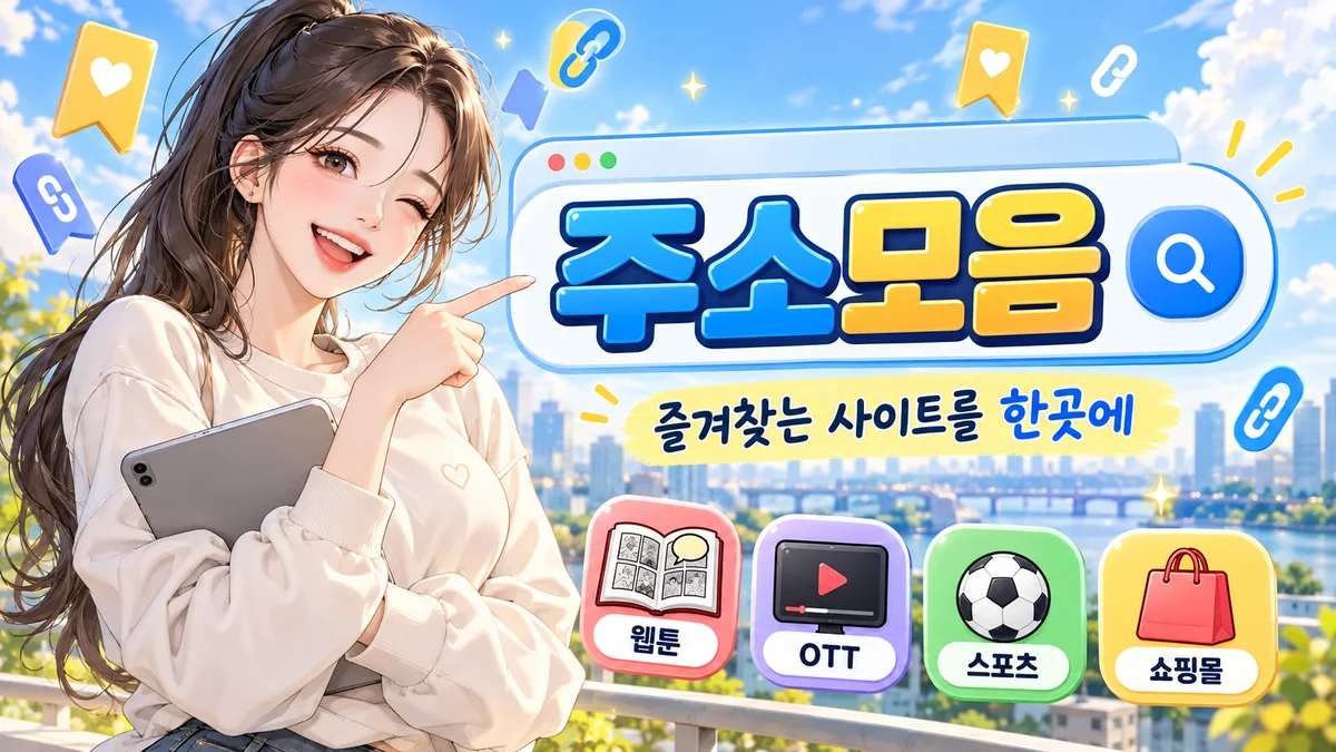 주소모아 묶음별 분야 소개 배너